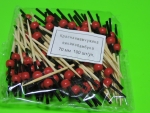 Пика "Красная жемчужина" бамбук 70мм, 100 шт/уп , 40 упак /кор